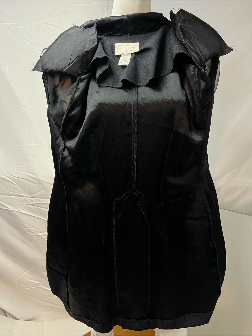 Vintage Cache 9/10 Black Tailcoat 90s Goth Fairycore Steampunk Victorian Jacket - Picture 11 of 11